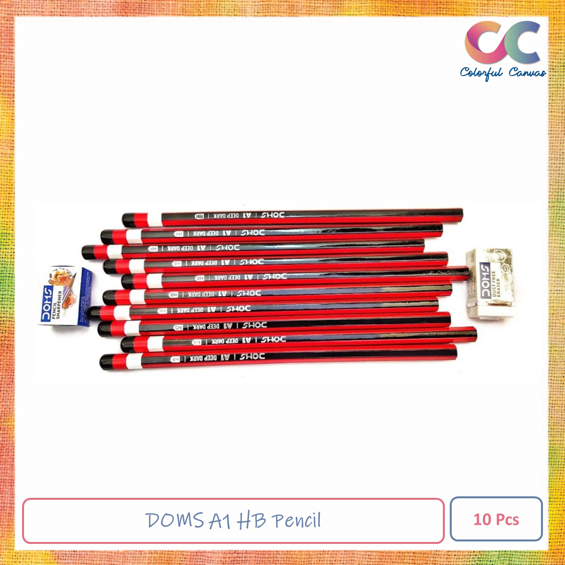 Picture of DOMS A1 HB Pencil 10 Pcs
