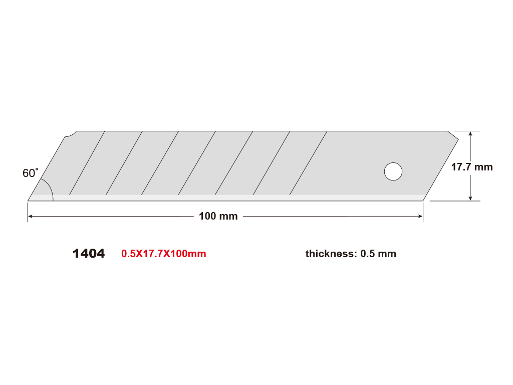 Picture of Anti Cutter Blade ( Big size ) 10 Piece with Attractive Box 1 Pack