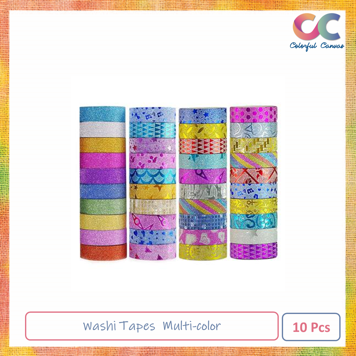 Picture of Washi Tapes  Multi-color 10 Pcs
