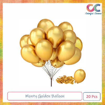 Picture of Monty Golden Balloon 20 Pcs