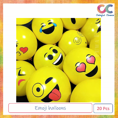 Picture of Emoji balloons 20 Pcs