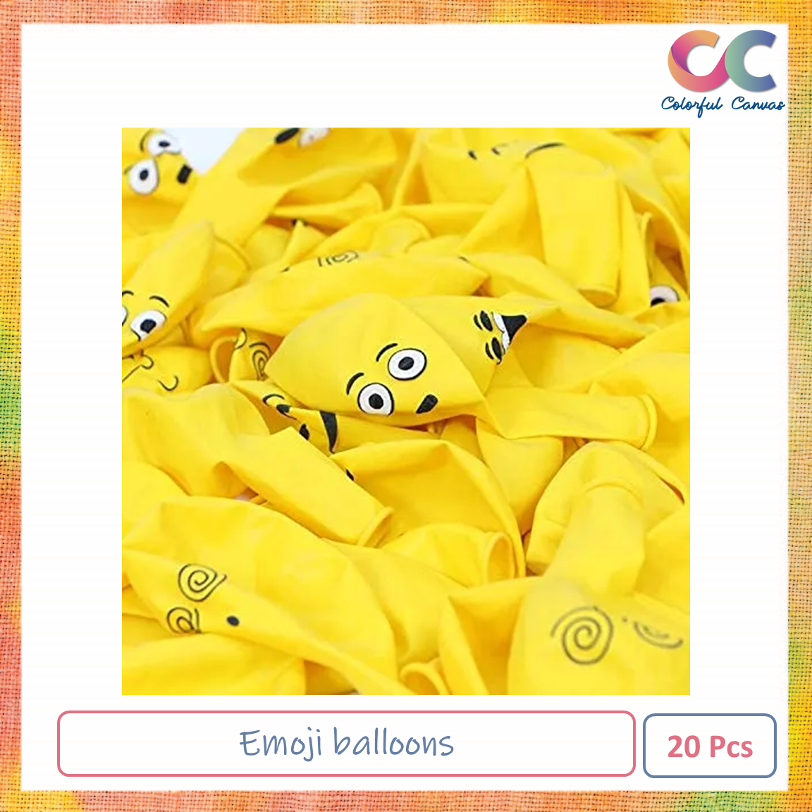 Picture of Emoji balloons 20 Pcs
