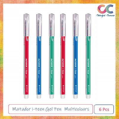 Picture of Matador i-teen Gel Pen  Multicolours 6 Pcs