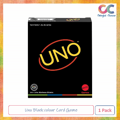 Picture of Uno Black colour Card Game 1 Pack