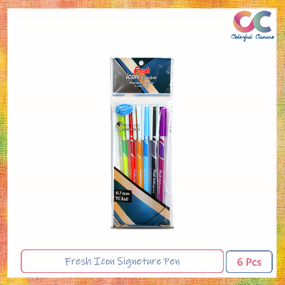 Picture of Fresh Icon Signeture Pen 6 Pcs 1 Pack