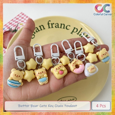 Picture of Butter Bear Cute Key Chain Pendant 4 Pcs
