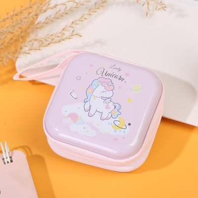 Picture of Square Tinplate Coin, Mini Cosmetics, Key, Lipstick Portable Storage Box 1 PCs