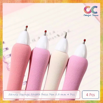 Picture of Sanrio Sponge Sheath Press Pen 0.5 mm 4 Pcs