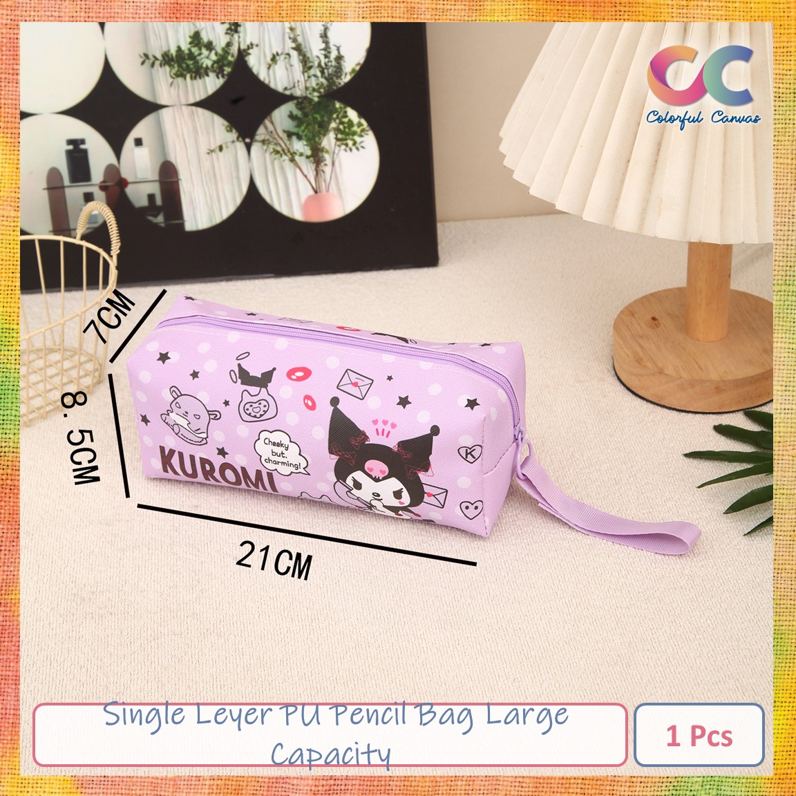 Picture of Single Layer PU Pencil Bag Large Capacity
