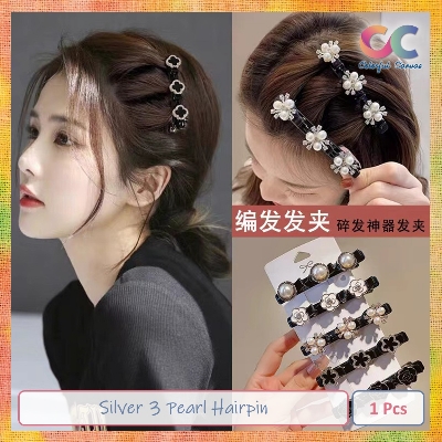 Picture of Silver 3 Pearl Hairpin