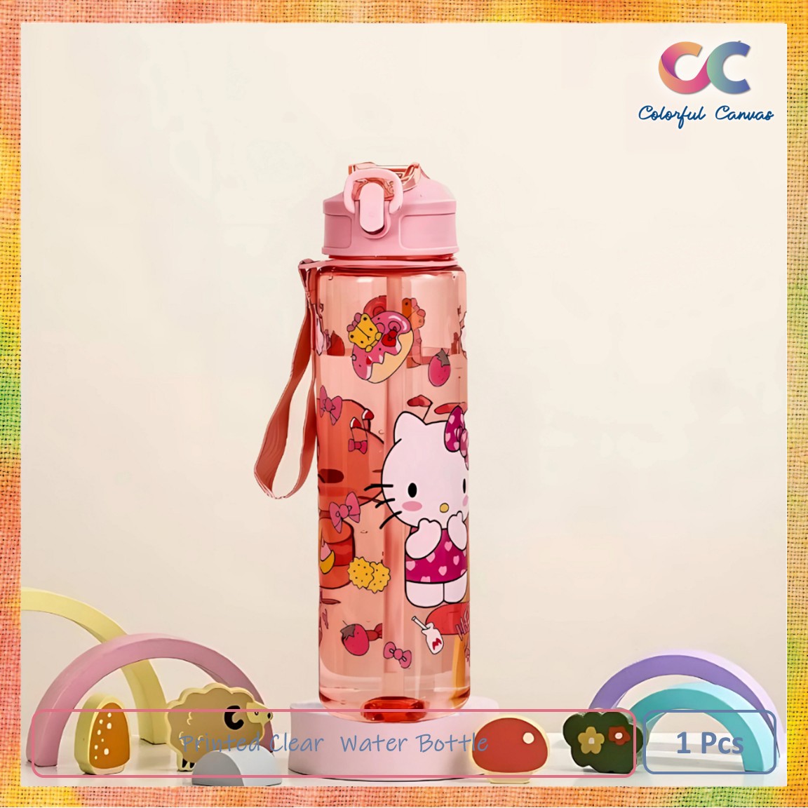 Picture of Printed Clear Water Bottle