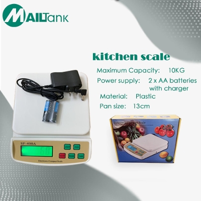 Picture of Electronic Kitchen Scale - Measure Tools - Weight Machine (10kg/1g) White 