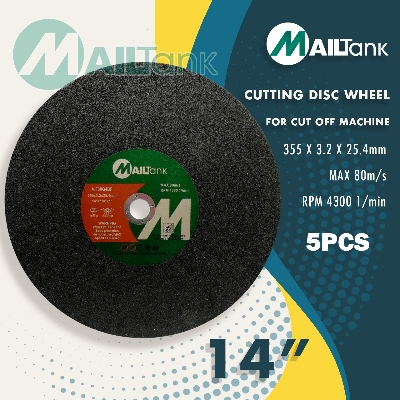 Picture of 5PCS MAILTANK Cutting Disc Wheel for Cut Off Machine 14 x355 x 3.2 x 25.4 mm Black 