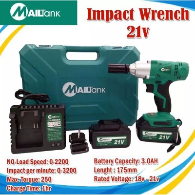 Picture of 2 Li-ion Battery 21V Cordless 1/2 I am Impact Ranch Brush Electric Ranch Lithium Battery Charging Impact Rent - Vintage Choice Blue 