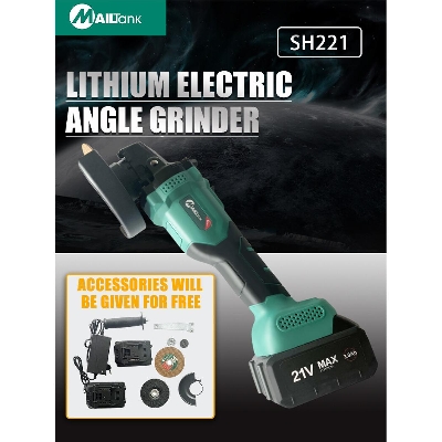 Picture of Cordless Electric Angle Grinder SH221 Black 