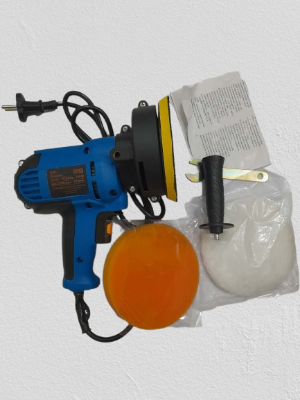 Picture of Electric Car Polisher 5 Inches with Buffing Pad and Cloth Blue 