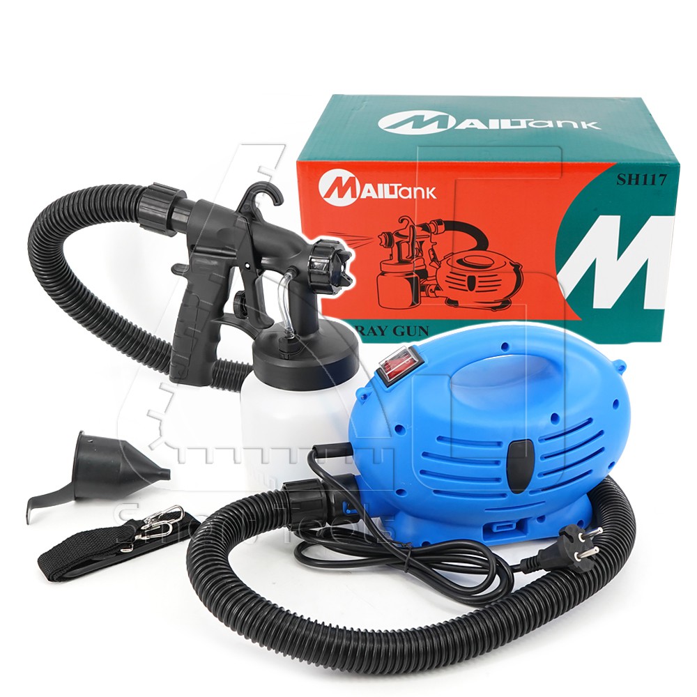 Picture of Paint Zoom Spray Gun Ultimate Handheld Portable Painting Machine, Airless Sprayer for Interior & Exterior Painting Detachable Container Tables, Chairs, Fences, Interior Walls, Cars, (Multipurpose can be used as Disinfectant spray) Blue 