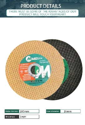 Picture of Cutting Disc Off Wheel 4 for Steel 100 x 1.0 x 16 mm 5PCS Yellow 