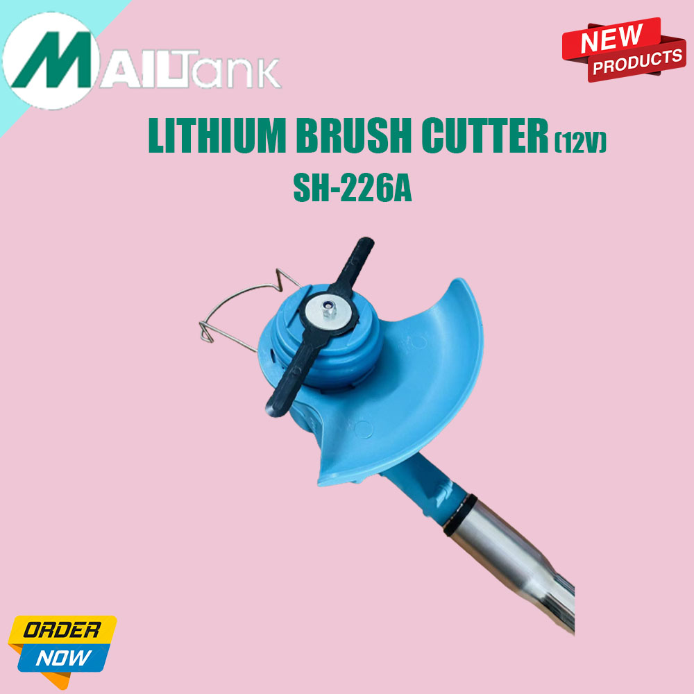 Picture of Lithium Battery Cordless Brush Cutter, Grass Trimmers Cutting Machine Lawn Mowers Blue 