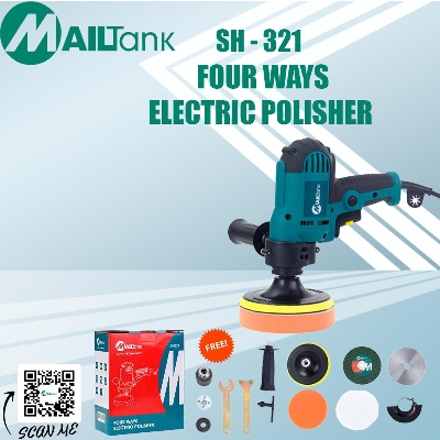 Picture of Four Ways Electric Polisher Adjustable Speed Sanding Waxing Tools Car Accessories (SH 321) Blue 