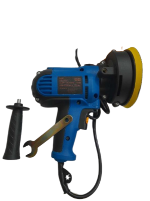 Picture of Electric Car Polisher 5 Inches with Buffing Pad and Cloth Blue 