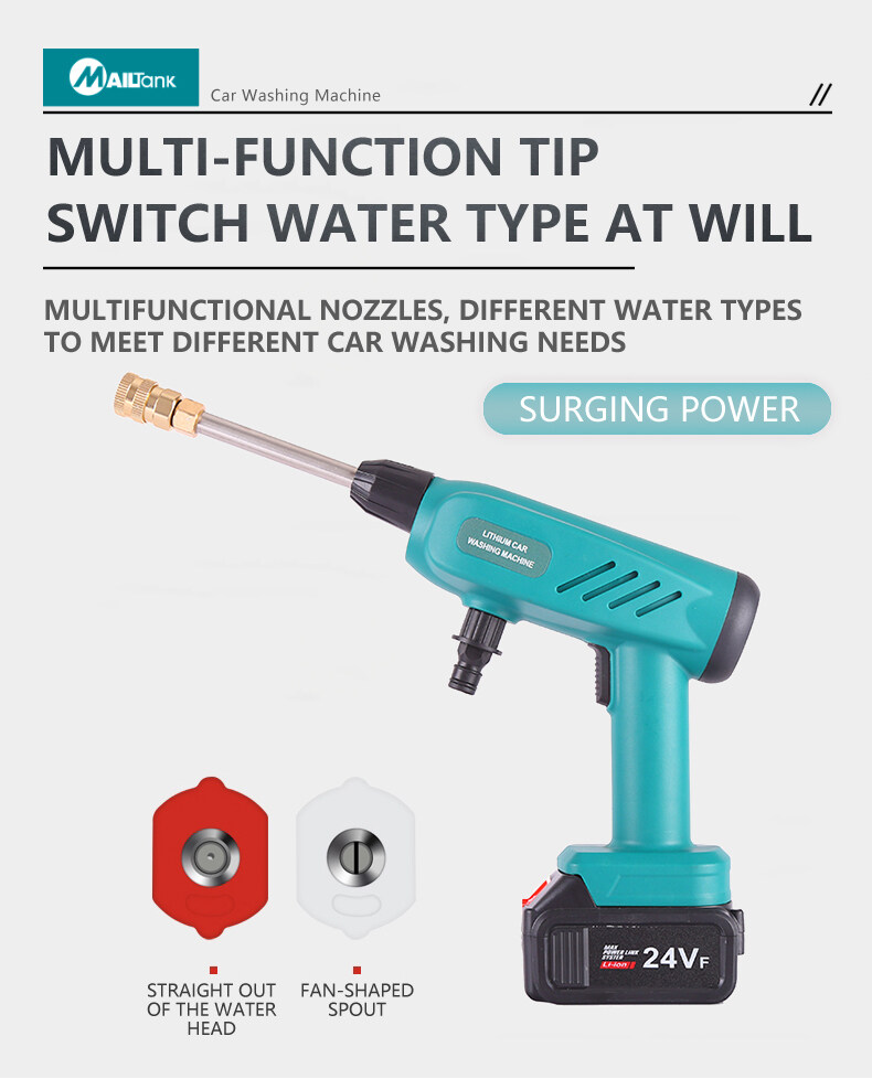 Picture of Wireless atomizer High-pressure spray gun, pressure 32bar, battery water gun, car wash  