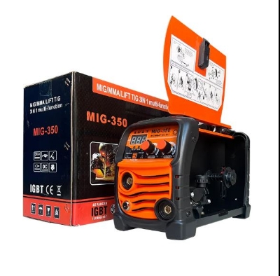 Picture of 3 in 1 Welding Machine MIG-350 MIG/MMA/TIG _ MIG Welders Flux Cored Wire Welder Orange 
