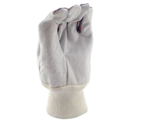 Picture of Leather Hand Gloves with Knit Wrist Dark Ash 
