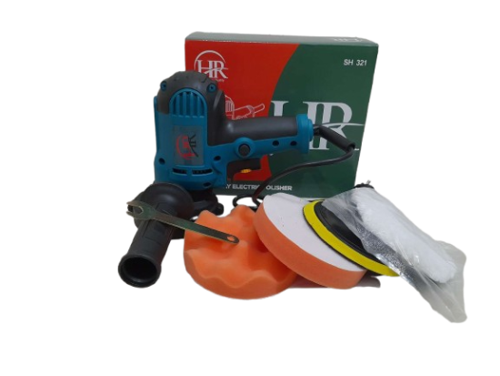 Picture of Car Polisher 5 Inches with Buffing Pad and Clothes (HR-SH43) Blue 