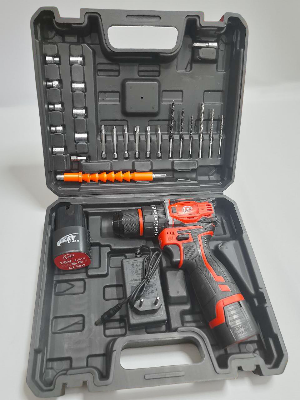 Picture of 12 Volt Brushless Cordless Drill, Stand alone charger, 2 pcs 12V Lithium-Ion  