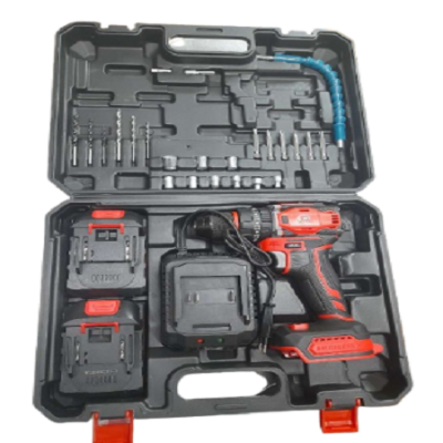 Picture of 48 Volt Brushless Cordless Drill, Stand alone charger, 2 pcs 48V Lithium-Ion Red 