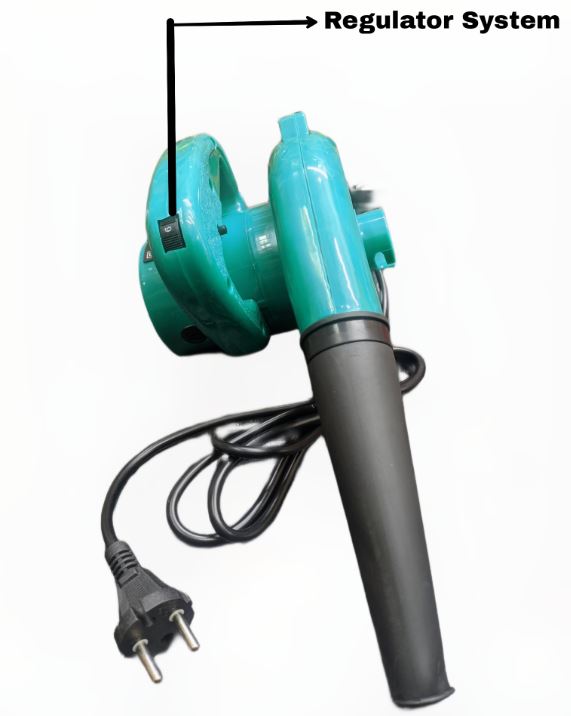 Picture of Madina Regulator System Electric Handheld Air Blower with Dust Bag 1700 Watt Emerald Green 