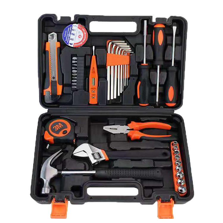 Picture of Multi-Functional Handy Toolbox for Household Use/Hand Tools Set - 38 Piece / High Quality 38 piece hand Tools set Yellow 
