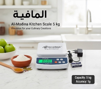 Picture of Madina Digital Kitchen Scale-5kg/1g White 