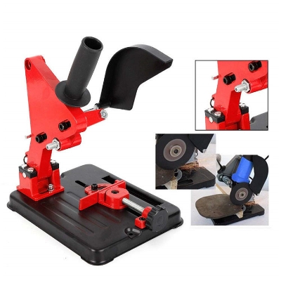 Picture of Grinder Stand (cost Iron Alloy) compatible with 4 -5 Universal Grinder Accessories Angle Grinder Holder Woodworking Cut Tool Stand Orange 