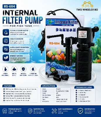 Picture of SOBO Aquarium Internal Filter WP-320F 3 In 1 Aquarium Filter Submersible Oxygen Internal Pump Sponge Water With Rain Spray For Fish Tank Air Increase