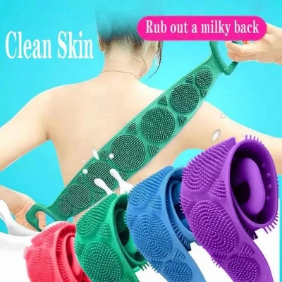 Picture of Silicone Bath Body Brush, Shower Massager/Exfoliating Back Scrubber for Shower/Back Scratchier/Body Skin Scrubber Deep Clean-Asia express - Multicolor