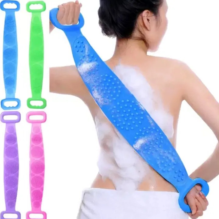 Picture of Silicone Bath Body Brush, Shower Massager/Exfoliating Back Scrubber for Shower/Back Scratchier/Body Skin Scrubber Deep Clean-Asia express - Multicolor