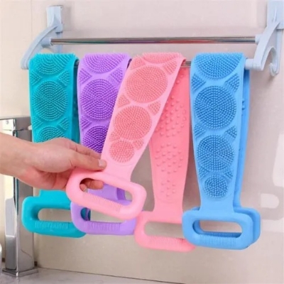 Picture of Silicone Bath Body Brush, Shower Massager/Exfoliating Back Scrubber for Shower/Back Scratchier/Body Skin Scrubber Deep Clean-Asia express - Multicolor