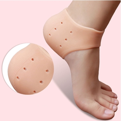 Picture of Galaxy Paradise Silicone Foot Heel Protector Socks Moisturizing Gel Heel Pain Relief Plantar Fasciitis Socks With Hole Cracked Foot Skin Care - 2 Pcs - Multicolor
