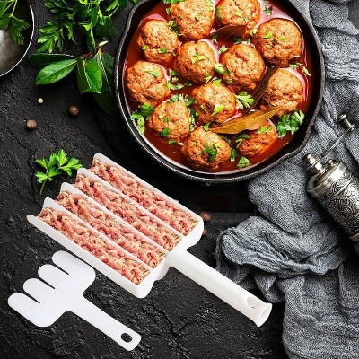 Picture of 1Pc Plastic Meatball Maker Set Fried Fish Beaf Meat Making Balls Mold Spoon Meat Tools Kitchen Gadgets Cooking Asia Express Bd - Multicolor