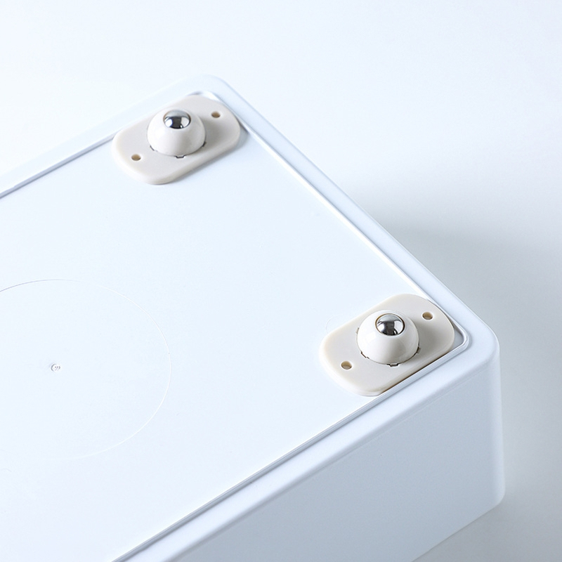Picture of 4 Pcs Professional Furniture Transport Lifter tool Set,Mini Swivel 360° Rotatable Caster_Wheels Self Adhesive Universal Wheels Boxes Small Furniture 4 Pcs - Off White