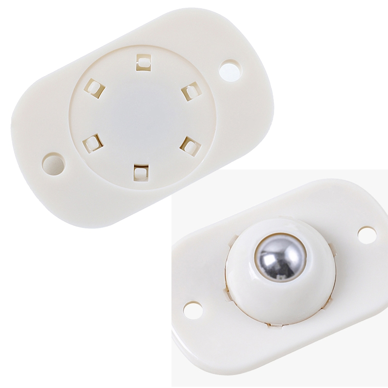 Picture of 4 Pcs Professional Furniture Transport Lifter tool Set,Mini Swivel 360° Rotatable Caster_Wheels Self Adhesive Universal Wheels Boxes Small Furniture 4 Pcs - Off White