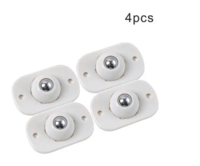 Picture of 4 Pcs Professional Furniture Transport Lifter tool Set,Mini Swivel 360° Rotatable Caster_Wheels Self Adhesive Universal Wheels Boxes Small Furniture 4 Pcs - White