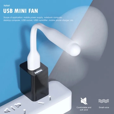 Picture of USB Fan Flexible Portable Mini Fan for Power Bank and Laptop Smartphone Handheld Cooling Fan Ideas Gadget - Multicolor