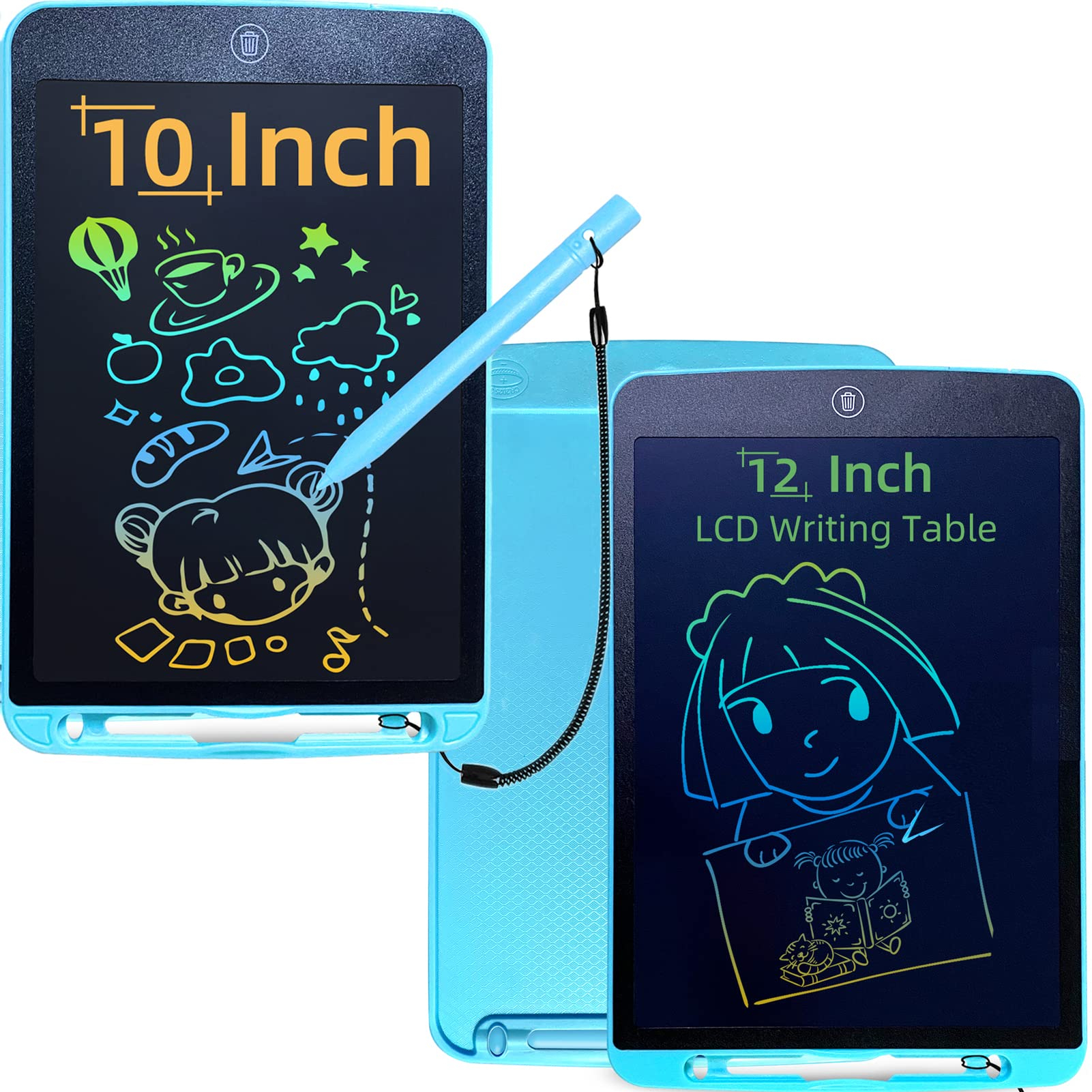 Picture of 12 Inch LCD Writing Tablet Drawing Board Kids Graffiti Sketchpad Toys Handwriting Blackboard Magic Drawing Boards Toy Gift-The Asia Express - Black