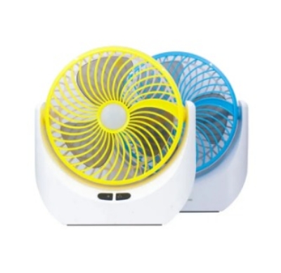Picture of JY-SUPER Rechargeable USB Mini Desktop Table Fan with LED Light – JY1880 - Multicolor