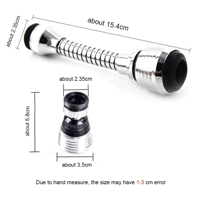 Picture of 360 Degree Adjustment Kitchen Faucet Extension Tube Bathroom Extension Water Tap Water Filter Foam Kitchen Faucet Accessories-the Asia Express - Silver