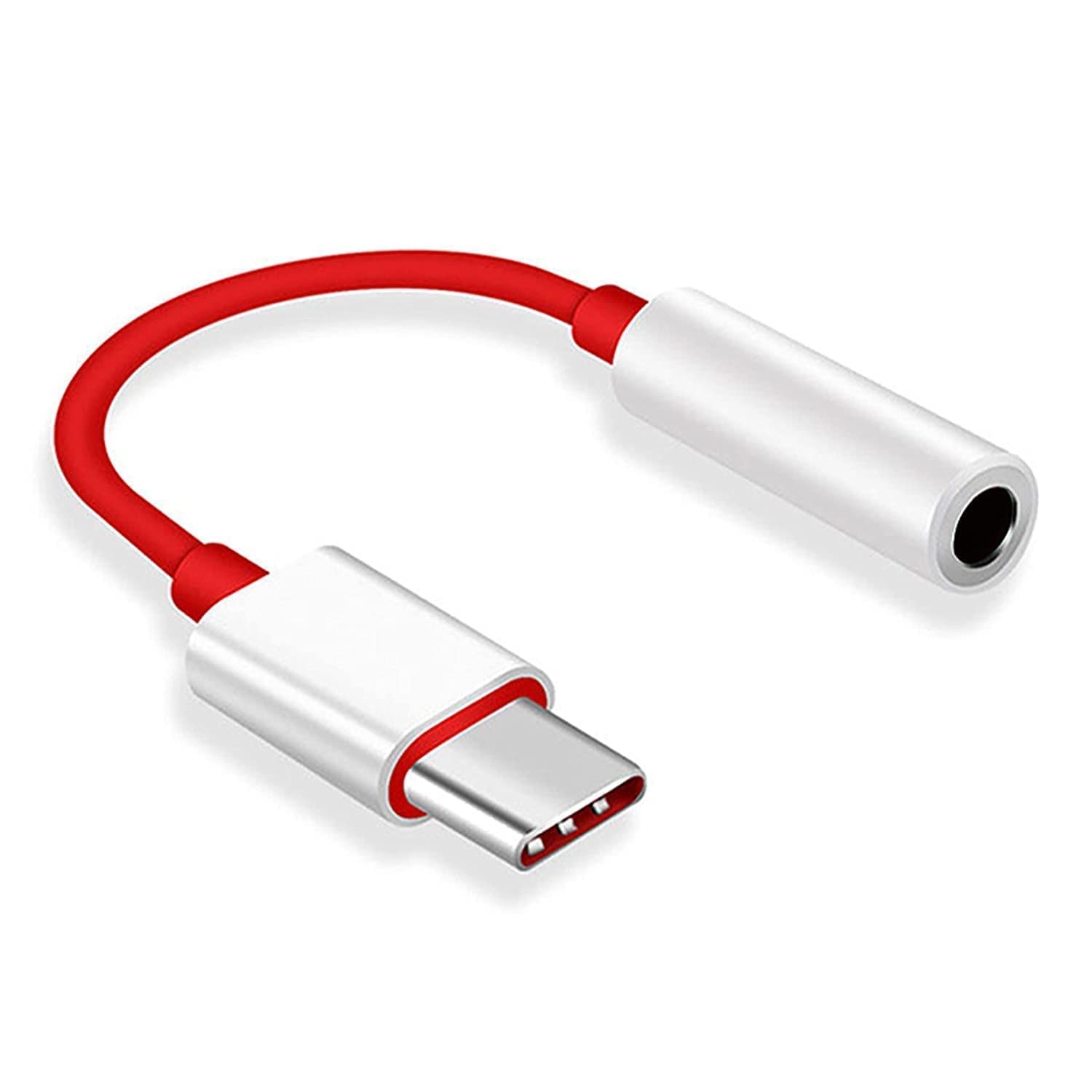 Picture of Oneplus Usb Type C To 3 5 mm Headphone Jack Adapter Audio Aux Cable Phone Accessories - White
