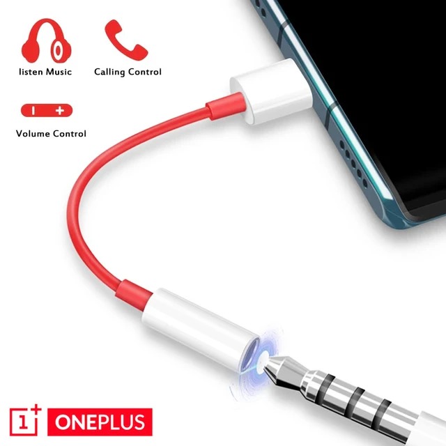Picture of Oneplus Usb Type C To 3 5 mm Headphone Jack Adapter Audio Aux Cable Phone Accessories - White